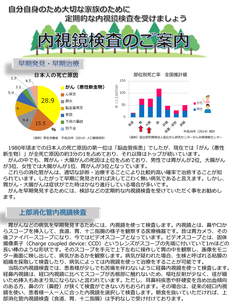 内視鏡検査のご案内